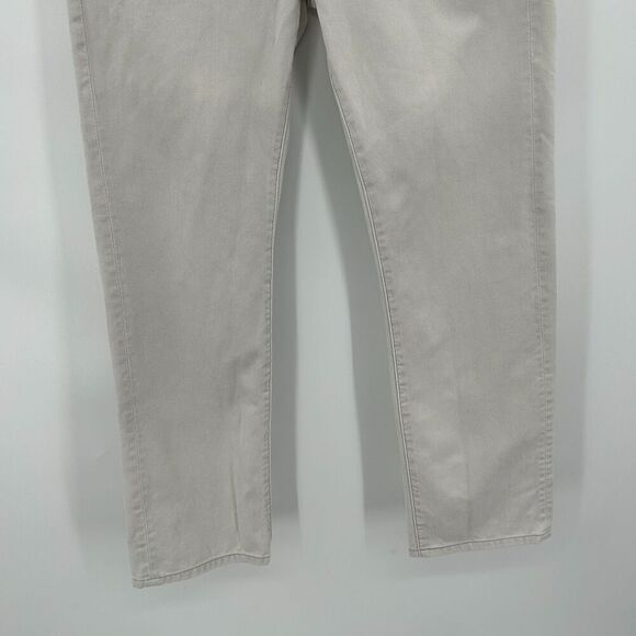 7 FOR ALL MANKIND Men's Light Stone Gray Slimmy Slim Fit Denim Jeans Size 28 - Picture 4 of 8